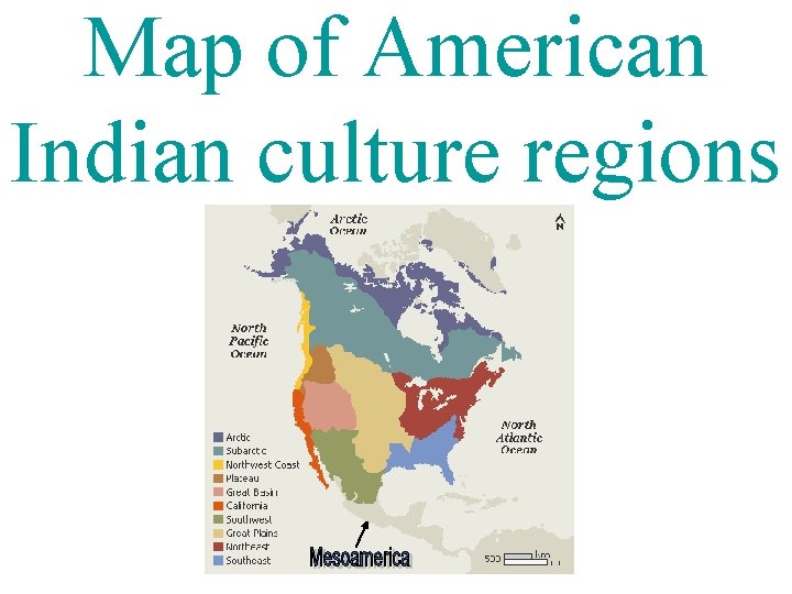 Map of American Indian culture regions 