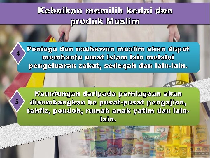 Kebaikan memilih kedai dan produk Muslim Peniaga dan usahawan muslim akan dapat 4 membantu