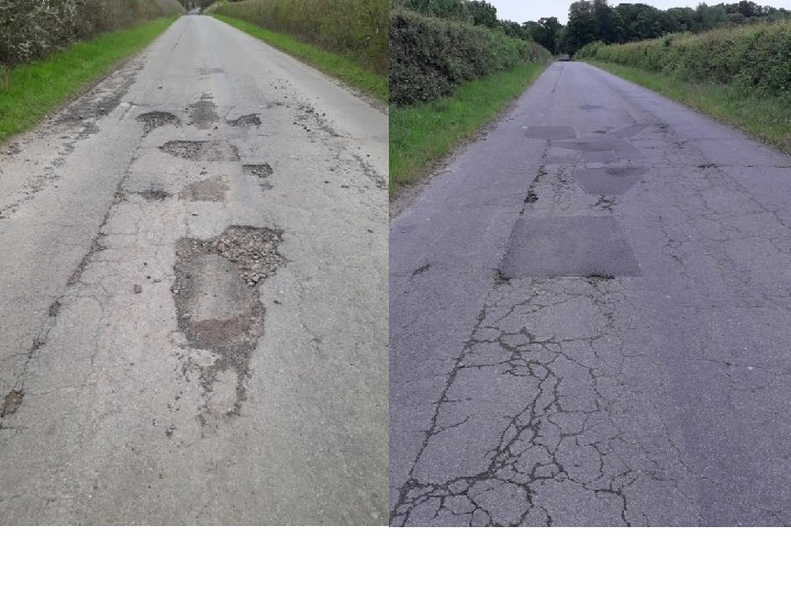 Highways pot holes and pavement 