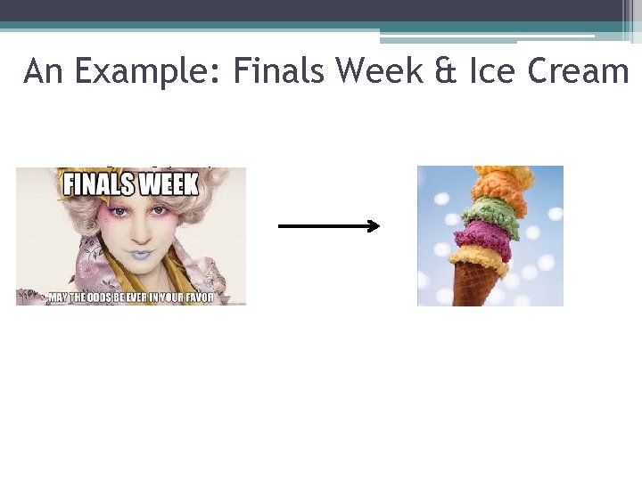 An Example: Finals Week & Ice Cream • Study Objective: An Example: Finals Week & Ice Cream • Study Objective: