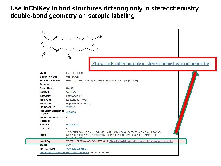 Use In. Ch. IKey to find structures differing only in stereochemistry, double-bond geometry or