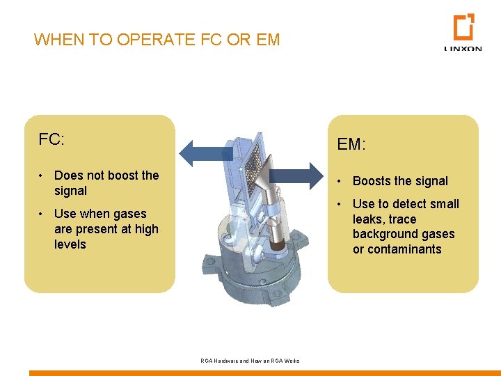 WHEN TO OPERATE FC OR EM FC: EM: • Does not boost the signal