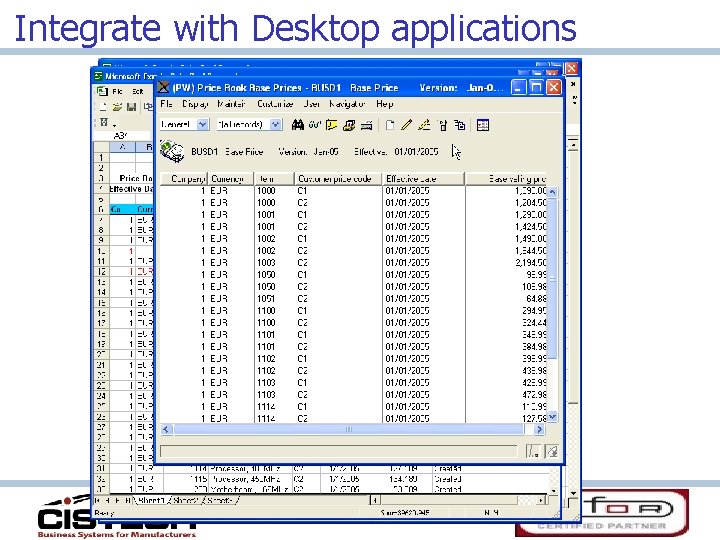 Integrate with Desktop applications 