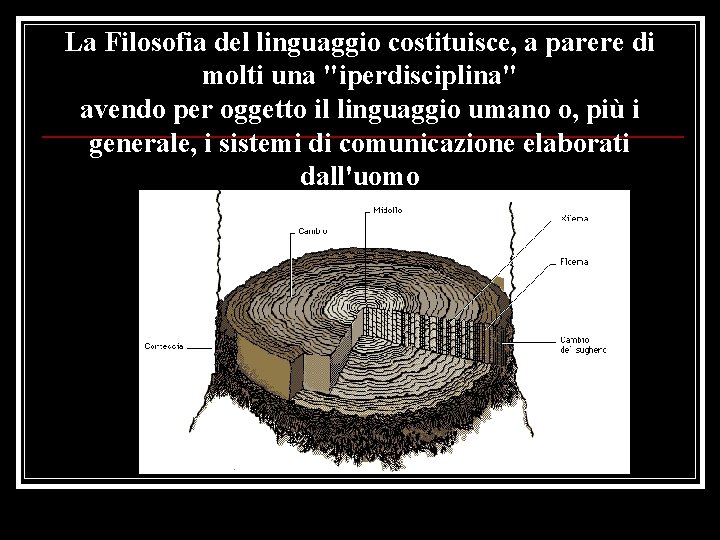 La Filosofia del linguaggio costituisce, a parere di molti una "iperdisciplina" avendo per oggetto