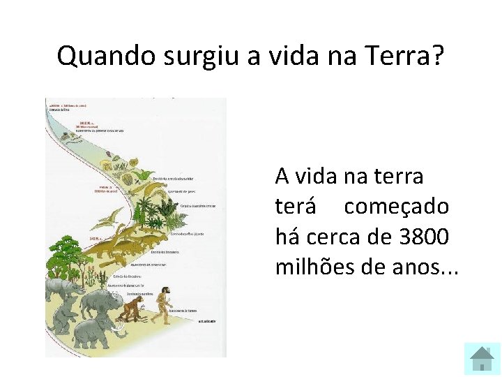 Quando surgiu a vida na Terra? A vida na terra terá começado há cerca