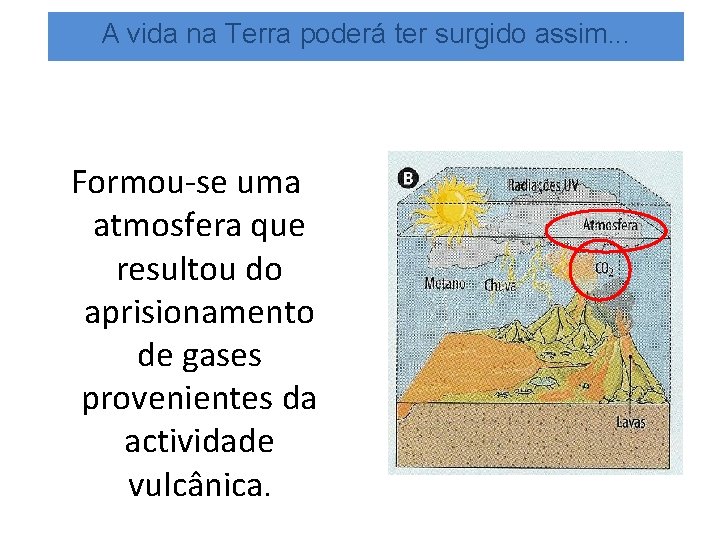 A vida na Terra poderá ter surgido assim. . . Formou-se uma atmosfera que