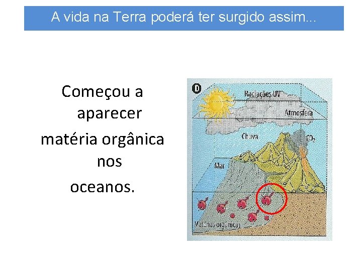 A vida na Terra poderá ter surgido assim. . . Começou a aparecer matéria