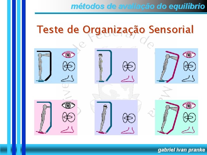 métodos de avaliação do equilíbrio Teste de Organização Sensorial gabriel ivan pranke 