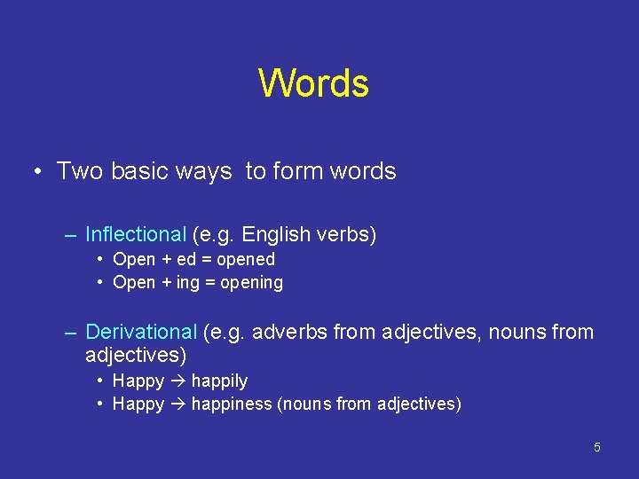 Introduction to Computational Linguistics Eleni Miltsakaki AUTH Spring