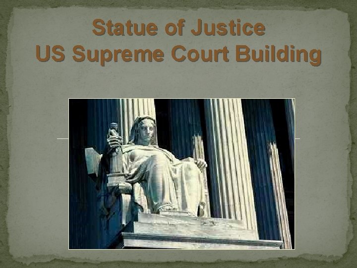 Statue of Justice US Supreme Court Building 