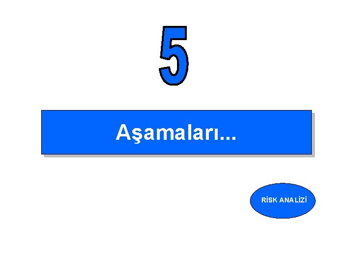 Aşamaları. . . RİSK ANALİZİ 