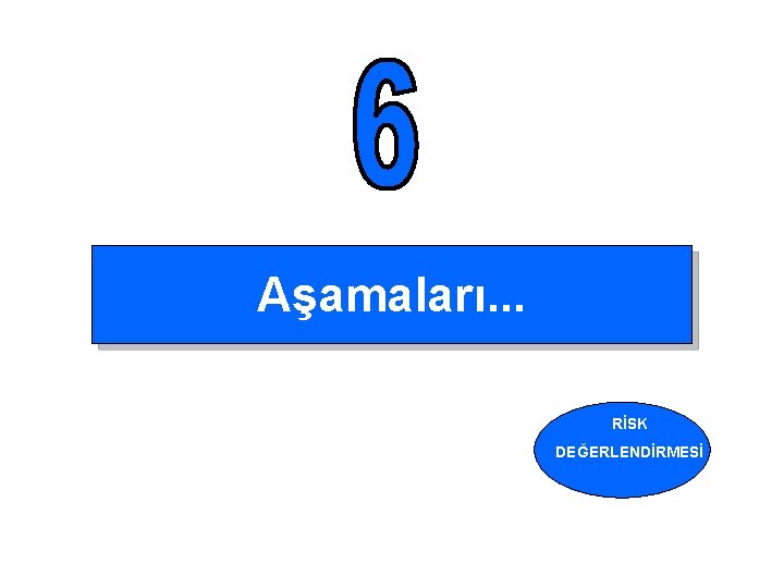 Aşamaları. . . RİSK DEĞERLENDİRMESİ 