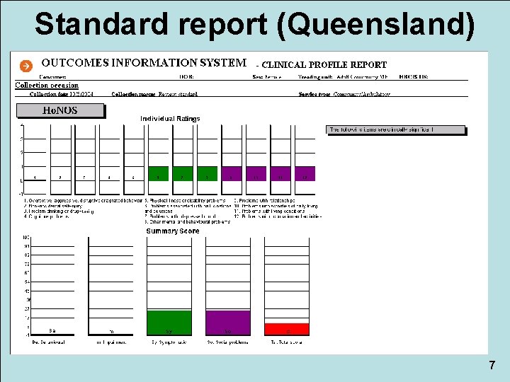 Standard report (Queensland) 7 