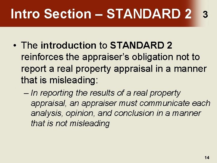 Intro Section – STANDARD 2 3 • The introduction to STANDARD 2 reinforces the