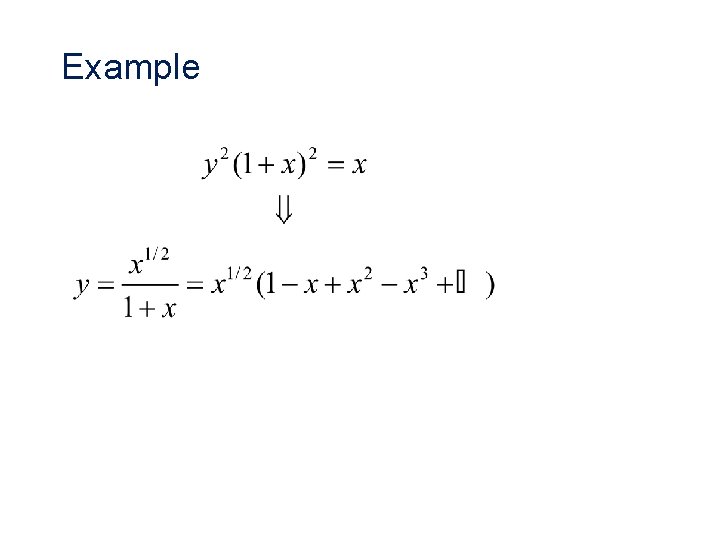 Example 
