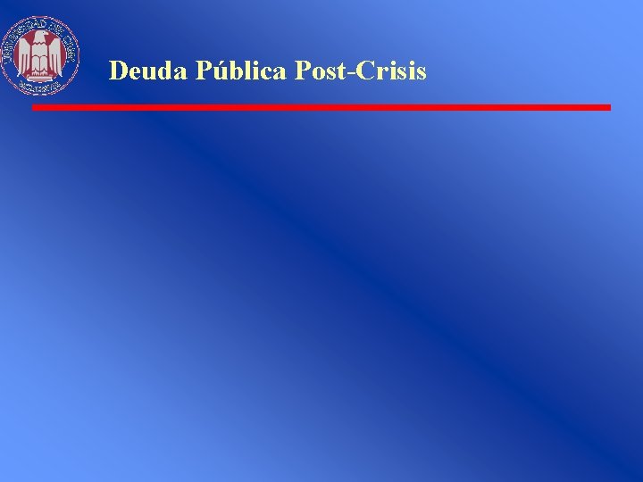 Deuda Pública Post-Crisis 