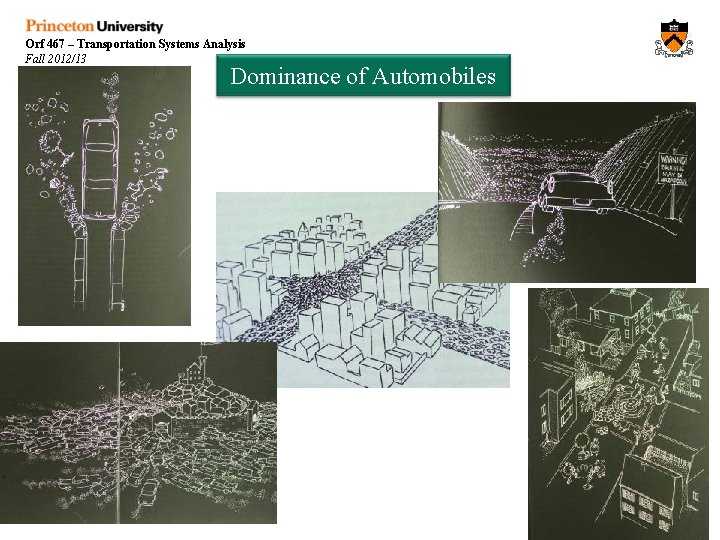 Orf 467 – Transportation Systems Analysis Fall 2012/13 Dominance of Automobiles 