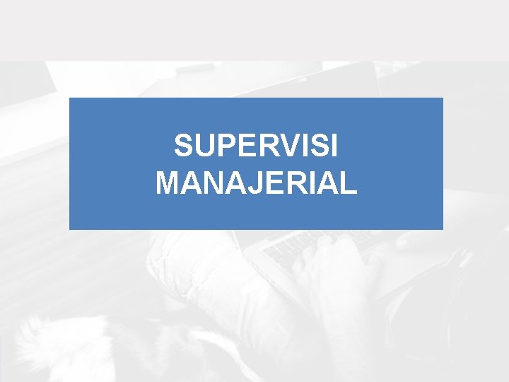 SUPERVISI MANAJERIAL 