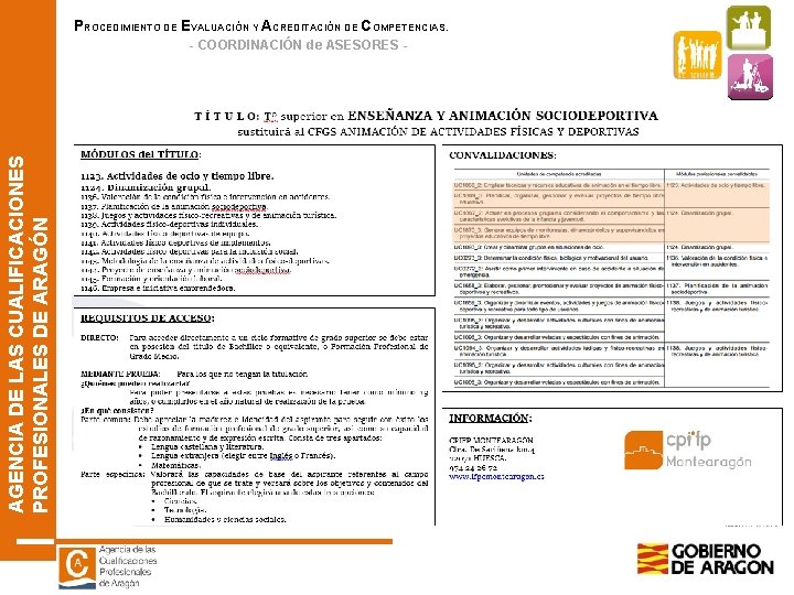 PROCEDIMIENTO DE EVALUACIÓN Y ACREDITACIÓN DE COMPETENCIAS. AGENCIA DE LAS CUALIFICACIONES PROFESIONALES DE ARAGÓN PROCEDIMIENTO DE EVALUACIÓN Y ACREDITACIÓN DE COMPETENCIAS. AGENCIA DE LAS CUALIFICACIONES PROFESIONALES DE ARAGÓN