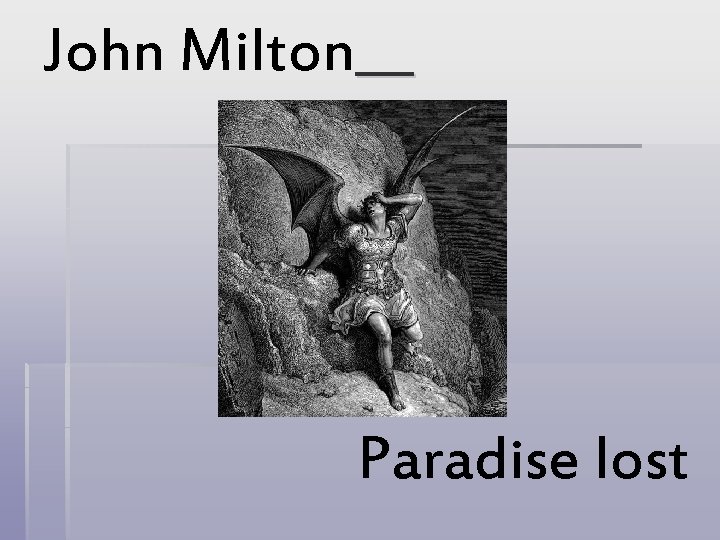 John Milton Paradise lost 