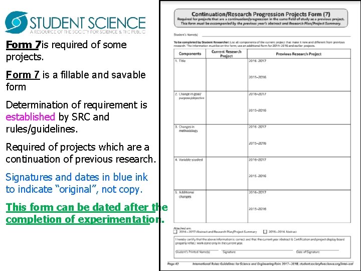 Form 7 is required of some projects. Form 7 is a fillable and savable Form 7 is required of some projects. Form 7 is a fillable and savable
