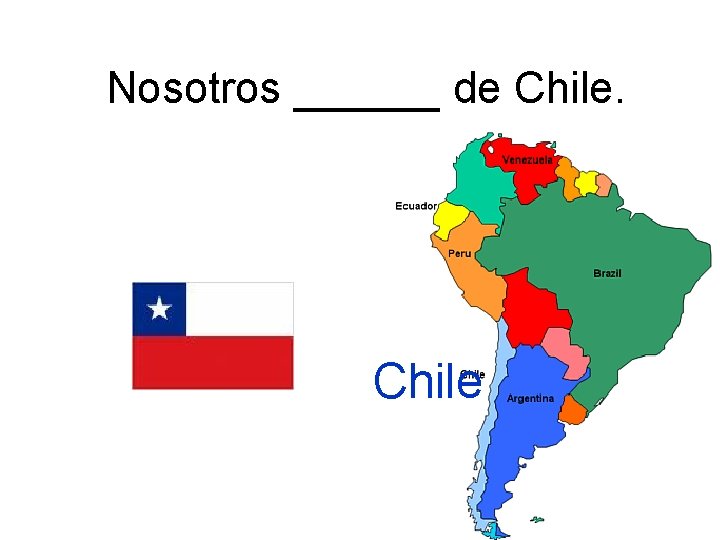 Nosotros ______ de Chile 