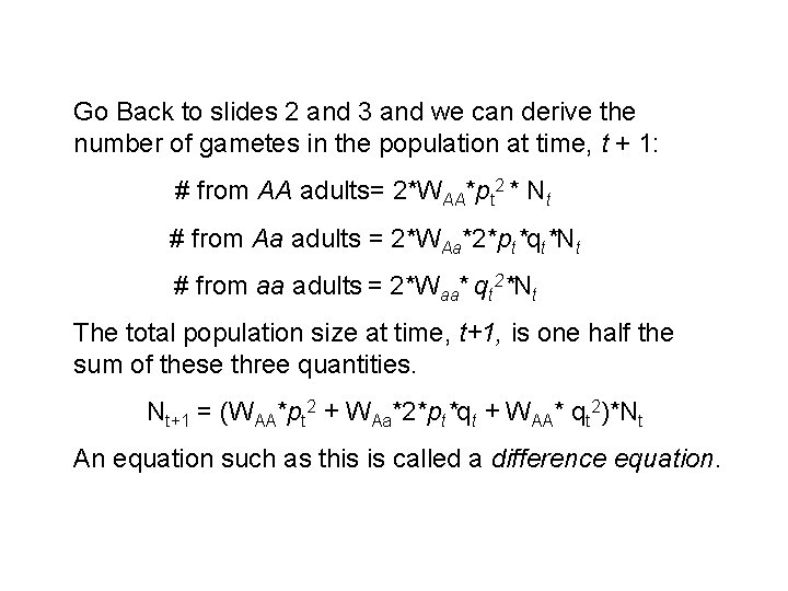 Go Back to slides 2 and 3 and we can derive the number of