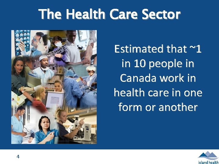 The Health Care Sector Estimated that ~1 in 10 people in Canada work in