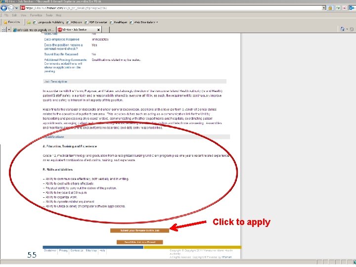 Click to apply 55 
