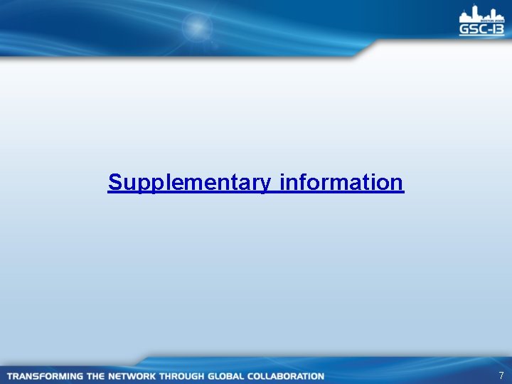 Supplementary information 7 