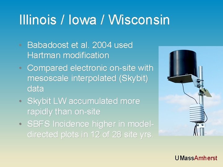 Illinois / Iowa / Wisconsin • Babadoost et al. 2004 used Hartman modification •