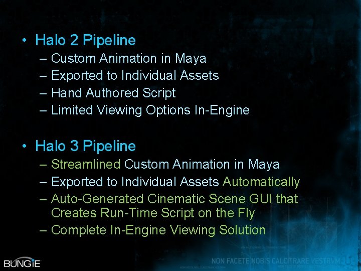  • Halo 2 Pipeline – Custom Animation in Maya – Exported to Individual