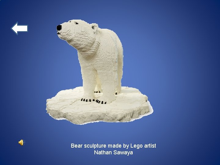 Bear sculpture made by Lego artist Nathan Sawaya 