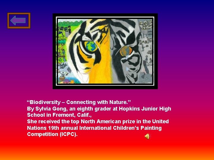 “Biodiversity – Connecting with Nature. ” By Sylvia Gong, an eighth grader at Hopkins