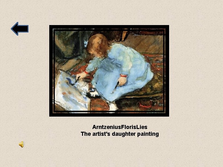 Arntzenius. Floris. Lies The artist's daughter painting 