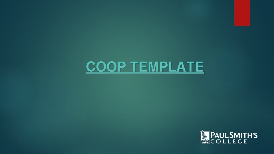 COOP TEMPLATE 