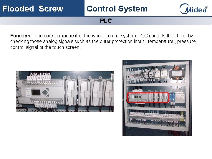 Flooded Screw Control System PLC Function: The core component of the whole control system,