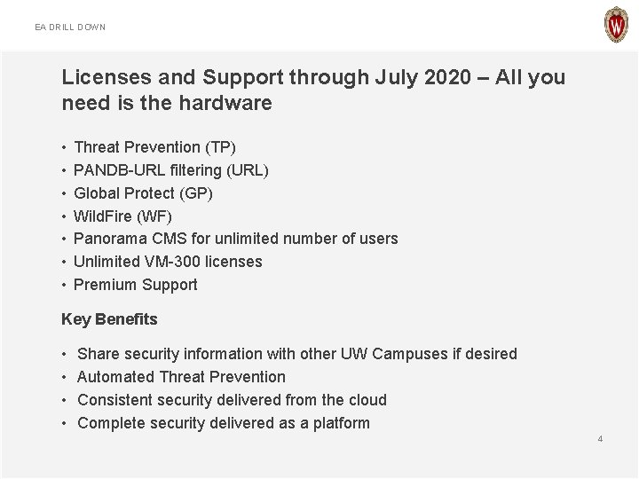 EA DRILL DOWN Licenses and Support through July 2020 – All you need is