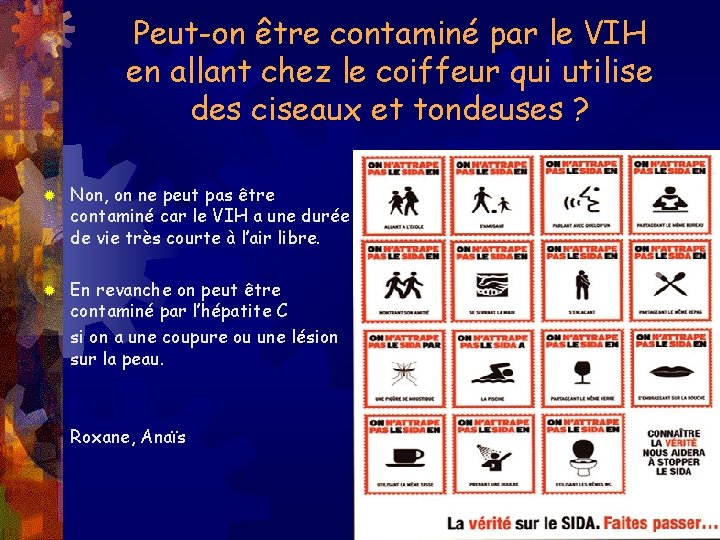 Peut-on être contaminé par le VIH en allant chez le coiffeur qui utilise des