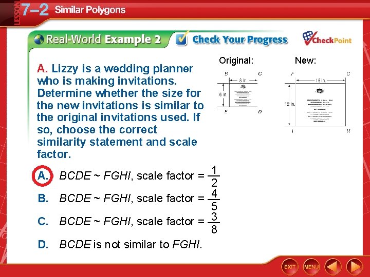 A. Lizzy is a wedding planner who is making invitations. Determine whether the size