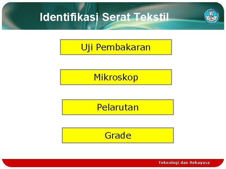 Identifikasi Serat Tekstil Uji Pembakaran Mikroskop Pelarutan Grade Teknologi dan Rekayasa Identifikasi Serat Tekstil Uji Pembakaran Mikroskop Pelarutan Grade Teknologi dan Rekayasa