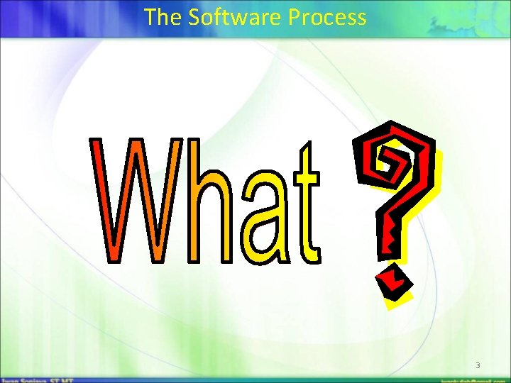 The Software Process 3 
