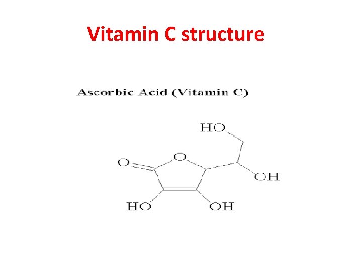 Vitamin C structure 