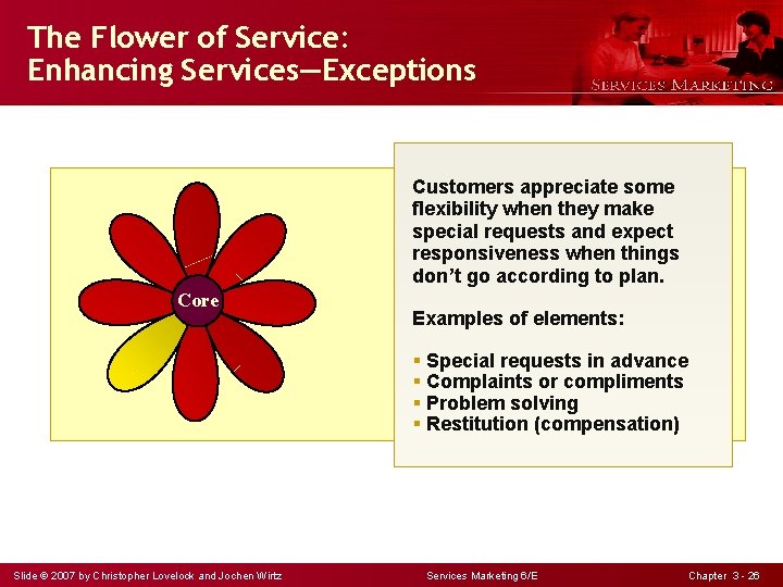 The Flower of Service: Enhancing Services—Exceptions Customers appreciate some flexibility when they make special