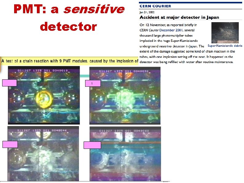 PMT: a sensitive detector 