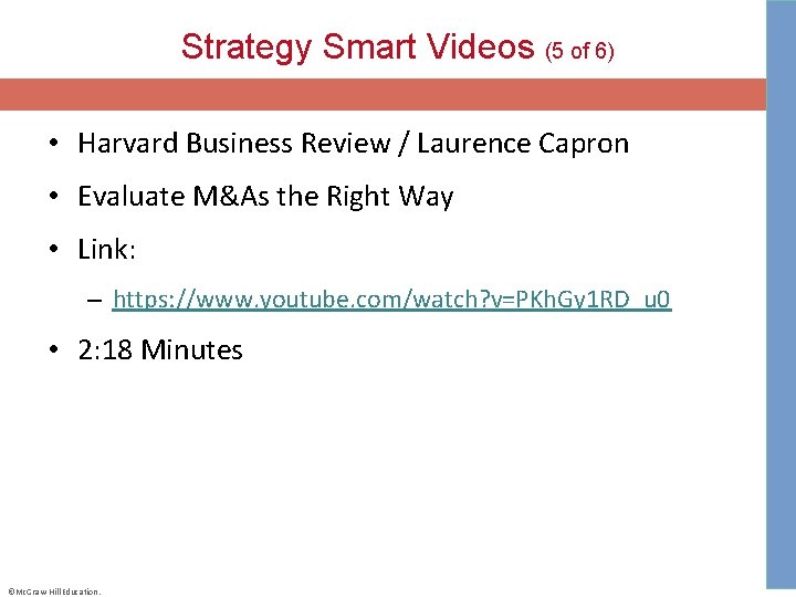 Strategy Smart Videos (5 of 6) • Harvard Business Review / Laurence Capron •