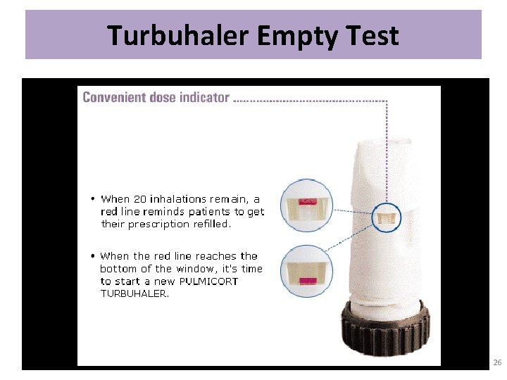 Turbuhaler Empty Test 26 