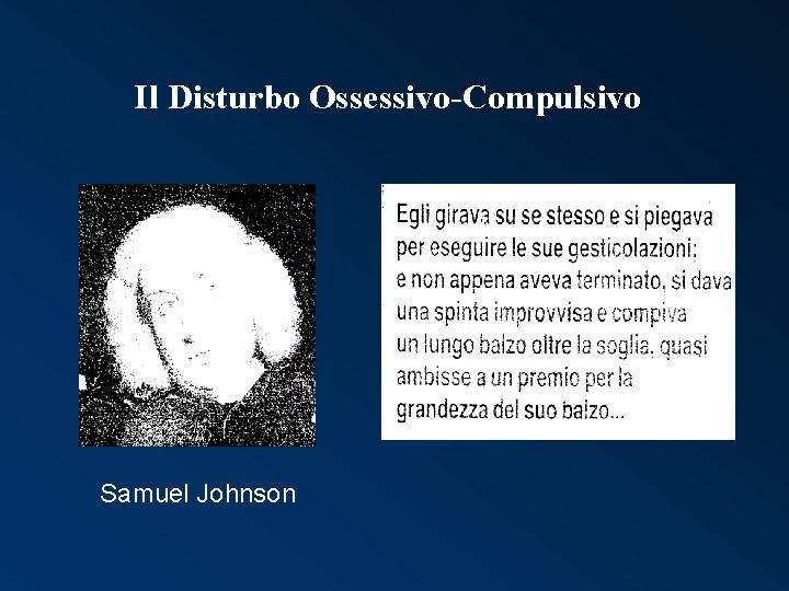 Il Disturbo Ossessivo-Compulsivo Samuel Johnson 