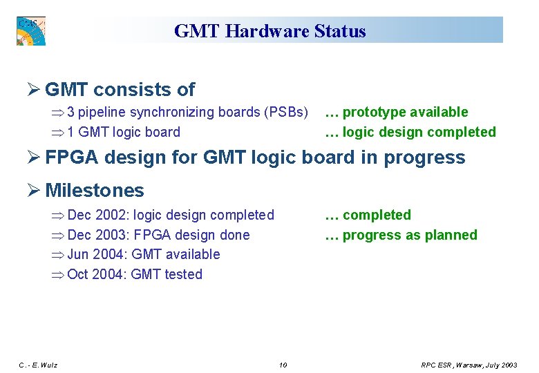 Global Muon Trigger Rpc Interface Warsaw And Vienna