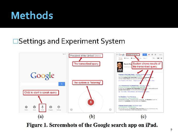 Methods �Settings and Experiment System 9 